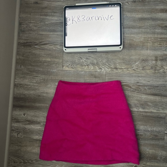 Helmut Lang Re-Edition Brush Fuchsia Mini Skirt - Picture 4 of 4